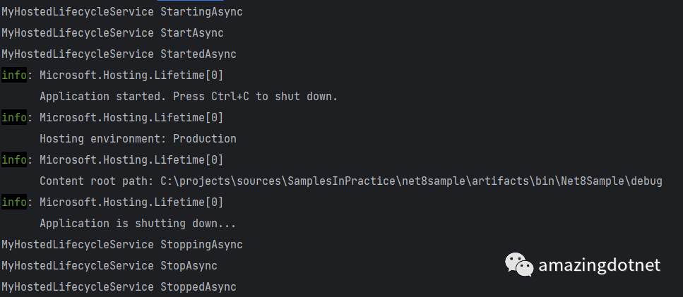 .NET 8 中的 IHostedLifecycleService 原创 WeihanLi amazingdotnet 2023-08-13 23:58 